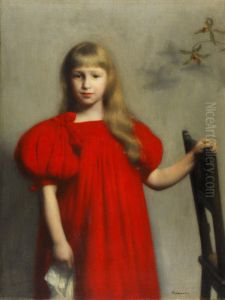 Portrait of a girl in a red dress (Jozefa Oderfeldowna).