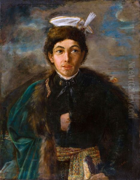 Self-portrait in Polish nobleman's dress - view 1