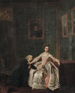 An Elegant Couple In An Interior