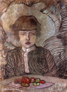 Portrait of Leszek Komorowski at the age of 7