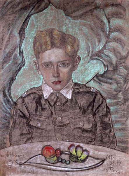 Portrait of Jerzy Komorowski at the age of 11 - view 1