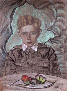 Portrait of Jerzy Komorowski at the age of 11