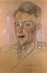 Portret Waclawa Bundyka by Stanislaw Ignacy Witkiewicz (Witkacy)