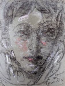 Portret fikcyjny by Stanislaw Ignacy Witkiewicz (Witkacy)
