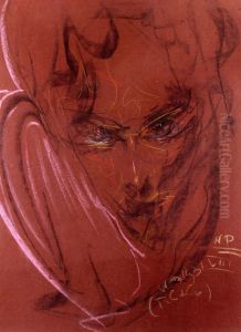 Portrait of a woman by Stanislaw Ignacy Witkiewicz (Witkacy)
