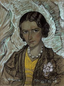 Portret pani Borowieckiej by Stanislaw Ignacy Witkiewicz (Witkacy)