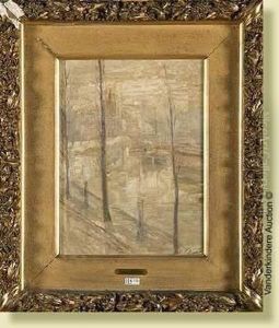 Canal Sous La Neige by Georges Buysse