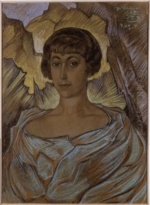 Portrait of Halina Reynel by Stanislaw Ignacy Witkiewicz (Witkacy)