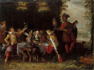 Un Banquet A L'exterieur by Willem Buytewech