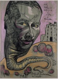 Portret Wlodzimierza Nawrockiego by Stanislaw Ignacy Witkiewicz (Witkacy)