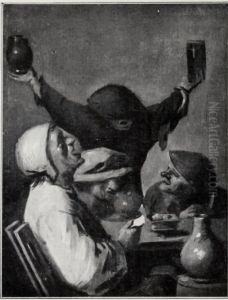 A Cabaret Scene by Adriaen Brouwer