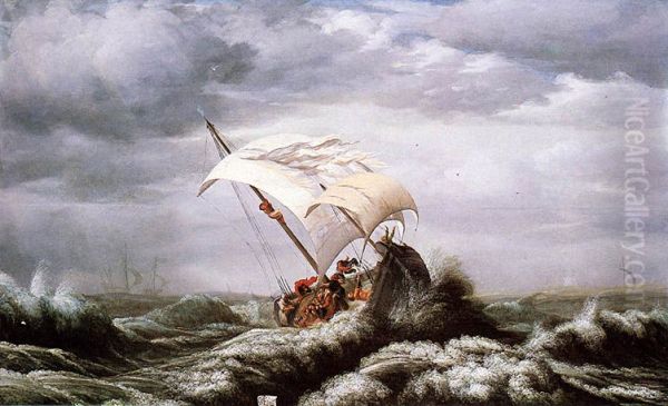 Calming the storm (Christ, sleeping during the storm) - view 1