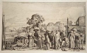 Two Women Going To Market by Willem Buytewech