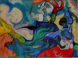 Composition with white figures under the tree by Stanislaw Ignacy Witkiewicz (Witkacy)