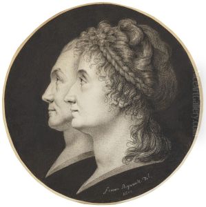 Double Portrait of Jean-Francois Heurtier and His Wife Marie-Victoire Jobbe in Profile