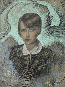 Portret Stefanii Tuwimowej by Stanislaw Ignacy Witkiewicz (Witkacy)