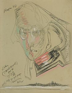 "Grenadier Napoleona - Portret Teodora Bialynickiego-Biruli" by Stanislaw Ignacy Witkiewicz (Witkacy)