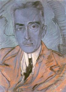 Portret Bogdana Jaxa Ronikiera by Stanislaw Ignacy Witkiewicz (Witkacy)