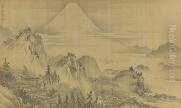 Mount Fuji And Kiyomi Temple - view 1