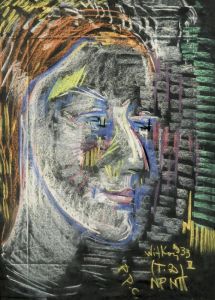 "Portret Janiny Turowskiej-Leszczynskiej" by Stanislaw Ignacy Witkiewicz (Witkacy)