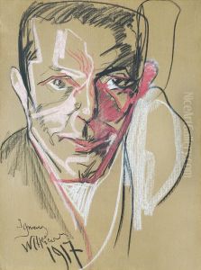 Portret meski by Stanislaw Ignacy Witkiewicz (Witkacy)