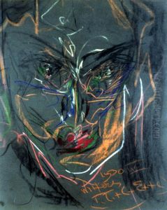 "Portret kobiecy" by Stanislaw Ignacy Witkiewicz (Witkacy)