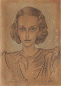 "Portret kobiecy" by Stanislaw Ignacy Witkiewicz (Witkacy)