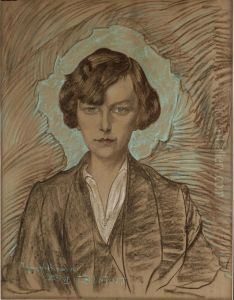 Portret Janiny Bastgen by Stanislaw Ignacy Witkiewicz (Witkacy)