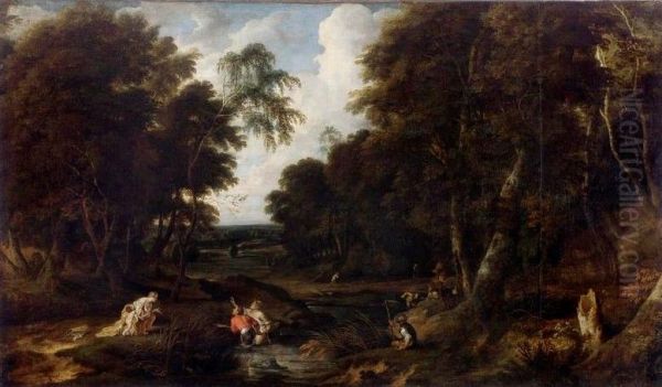 Paysage avec les paysans refoulant Latone - view 1