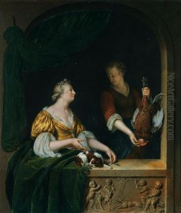 A Poultry Seller by Willem Van Mieris Leiden