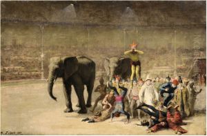 L'entree des clowns by Friant Emile