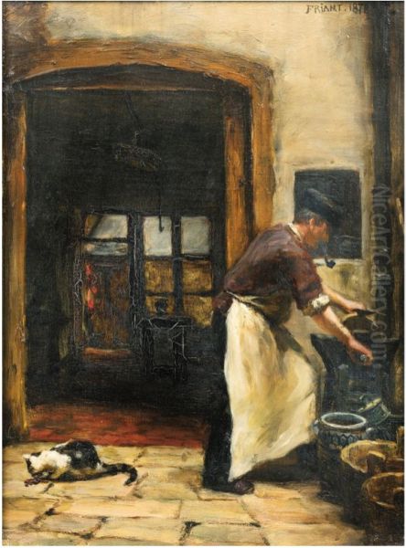 Le boucher a la pipe et au chat - view 1