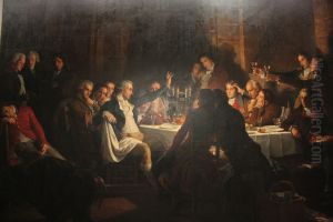 Le Dernier banquet des Girondins by Henri Felix Emmanuel Philippoteaux