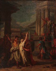 Virginius pret a poignarder sa fille Virginie Virginius pret a poignarder sa fille Virginie