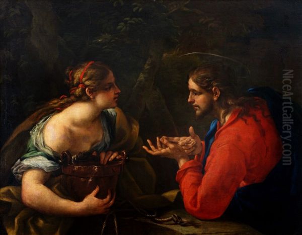 Christ and the Samaritan woman. - view 1