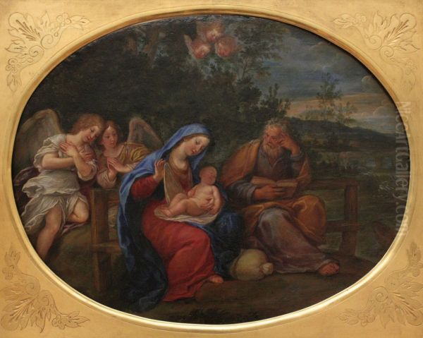 La Sainte Famille dans un paysage - view 1
