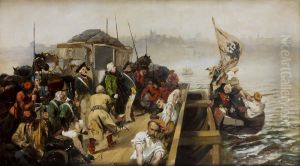 Krol Stanislaw August opuszczajacy Warszawe