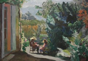 Le Jardin ensoleille by Jules Flandrin