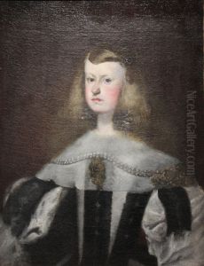 Portrait de l'Infante Marguerite en buste (anciennement Marie-Anne d'Autriche) by Diego Rodriguez de Silva y Velazquez