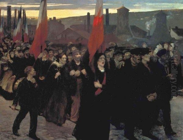 La Greve au Creusot - view 1