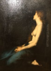 Madeleine dans le desert by Jean-Jacques Henner