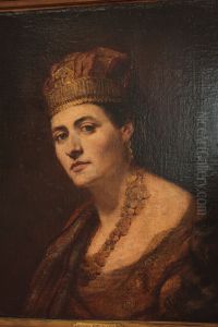 Portrait de femme en costume oriental by Regnault Henri