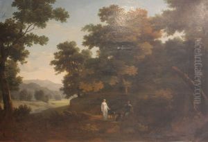 Charibert, fils de Clotaire, rencontre une jeune bergere by Jean-Victor Bertin