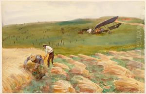 Stortat flygplan by John Singer Sargent