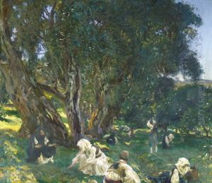 Albanska olivplockare by John Singer Sargent