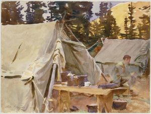 Taltlager vid Lake O'Hara by John Singer Sargent