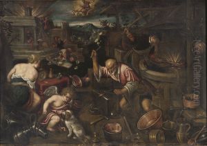Fire by Jacopo Bassano
