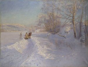 A Winter Morning after a Snowfall in Dalarna