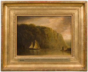 Landscape with Water and a Steep Rock by Carl Johan Fahlcrantz