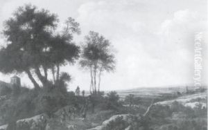Landscape with Riders by Pieter De Molijn